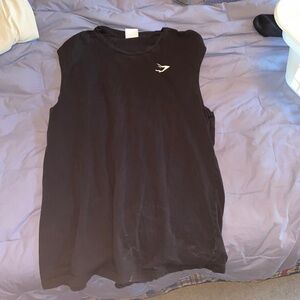 Men’s black gymshark cutoff